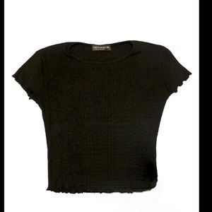 Black patterned top